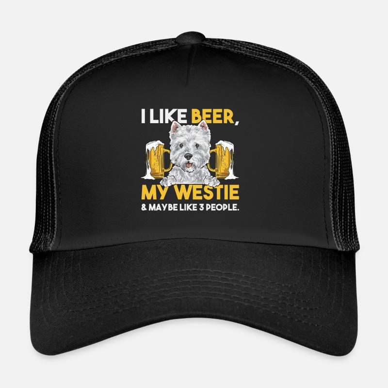 West Highland White Terrier Westie Casquette trucker 