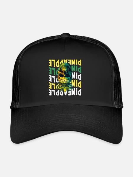 Upside Down Pineapple - Trucker Cap - black/black - Front