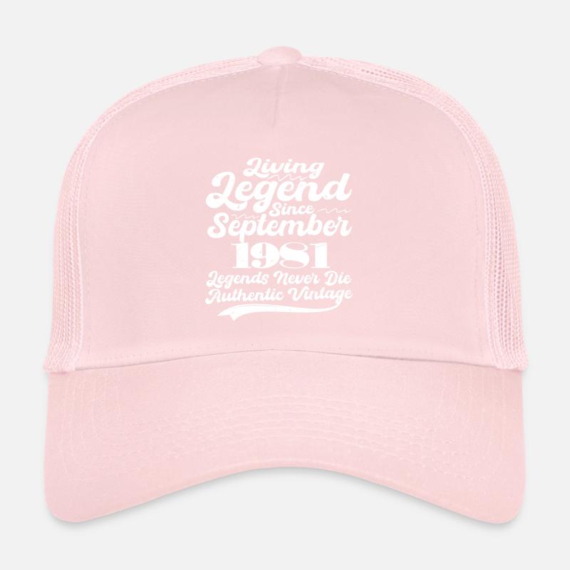 Il était une fois une légende. Septembre 1981 Naissance Casquette trucker 
