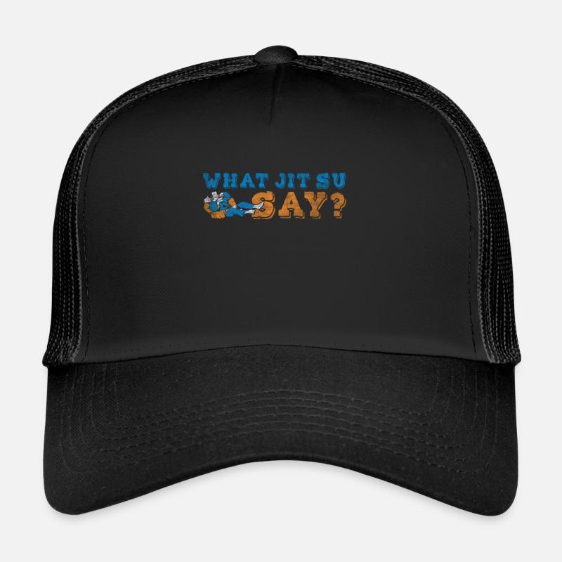 Ce que disent Jit Su | Jiu Jitsu amusant Casquette trucker 