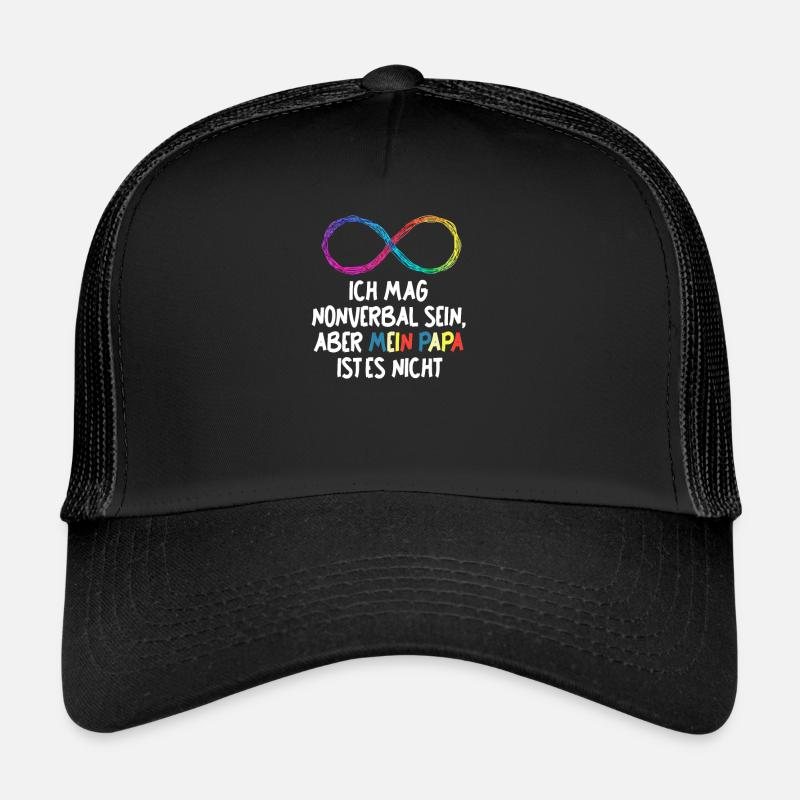 Autisten ADHS ADHD Autismus Jugendliche - Trucker Cap - Schwarz/Schwarz