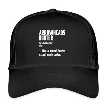 Arrowhead Hunting Artifacts Archery - Trucker Cap - black/black - Front