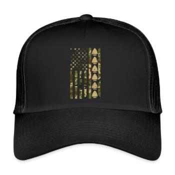 Arrowhead Hunting Artifacts Archery - Trucker Cap - black/black - Front