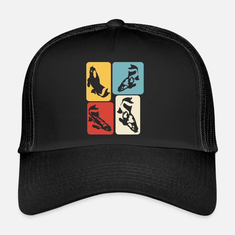Koi Carp Retro Kois Casquette trucker 