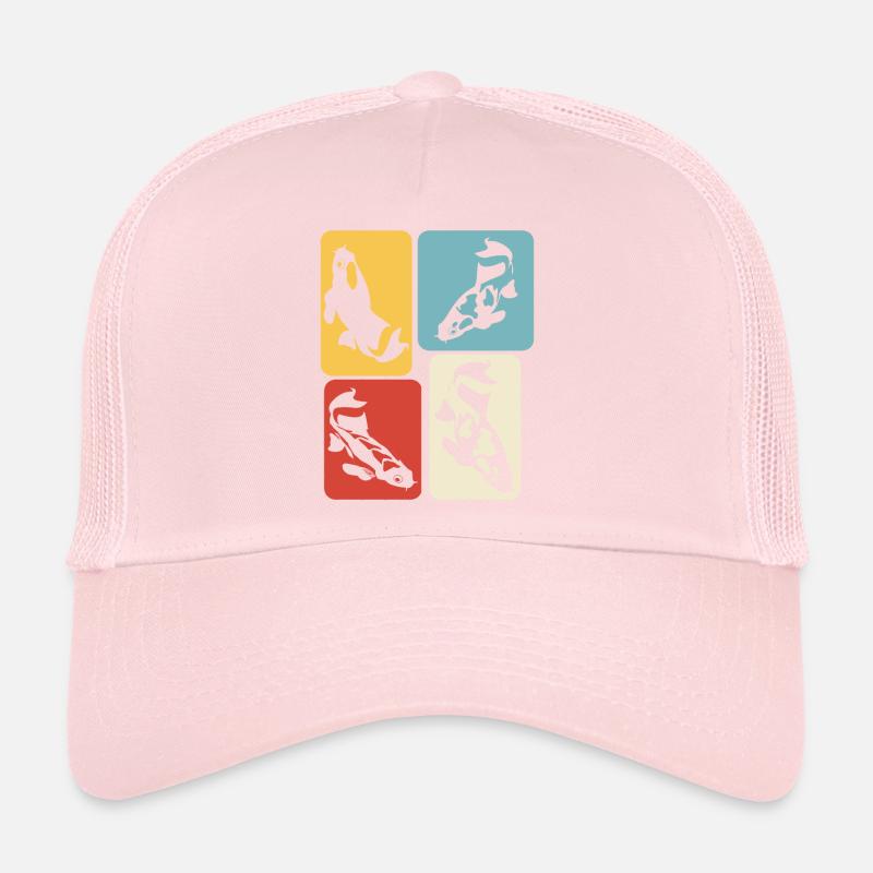 Koi Carp Retro Kois Trucker Cap