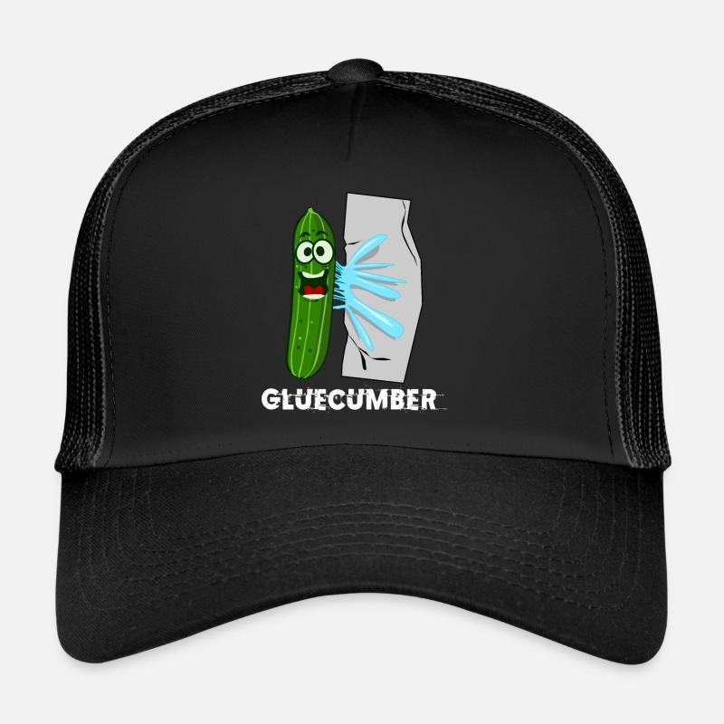 Cucumber with glue Gluecumber cucumbers Trucker Cap