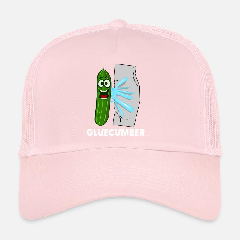 Cucumber with glue Gluecumber cucumbers Trucker Cap