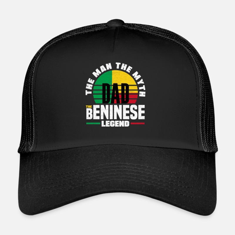 Béninois Bénin Drapeau Béninois Citation Casquette trucker 
