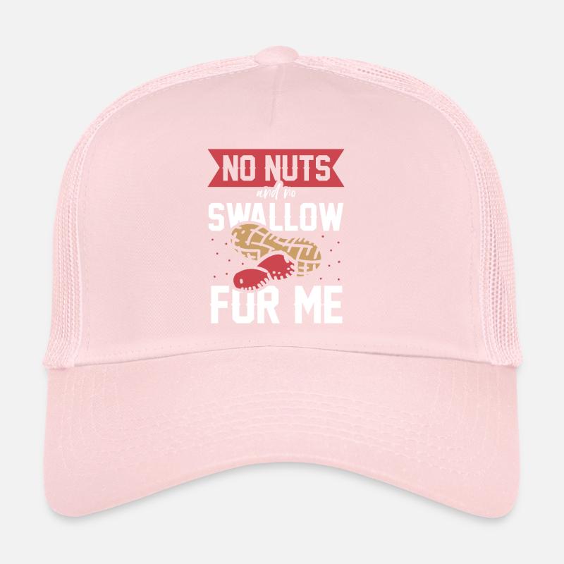 Pas de noix et pas de déglutition pour moi Casquette trucker 