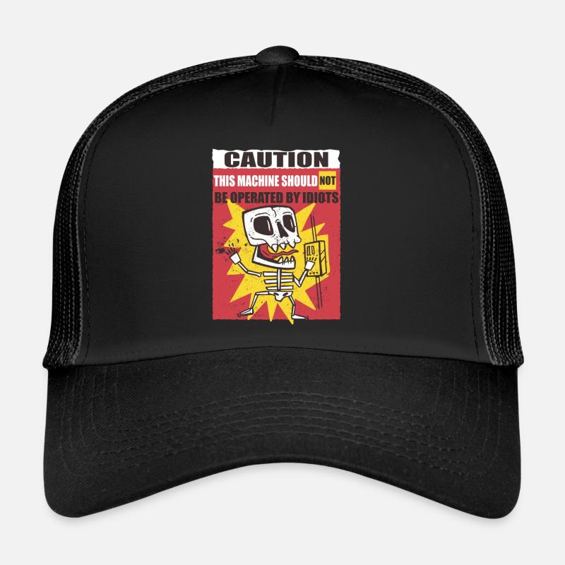 Lustiges Elektriker-Warnschild Trucker Cap
