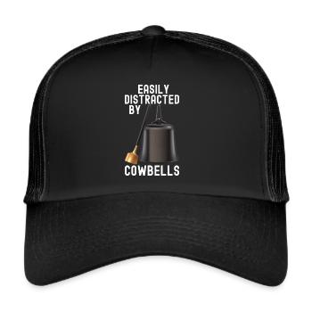 Cowbell More Cowbell-Vintager - Trucker Cap - black/black - Front