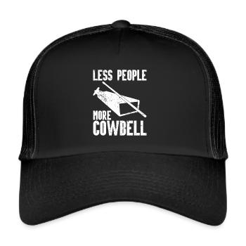 Cowbell More Cowbell-Vintager - Trucker Cap - black/black - Front