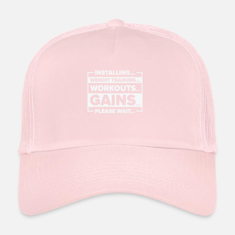 Installieren von Gewichtstraining Gym Lover Trucker Cap