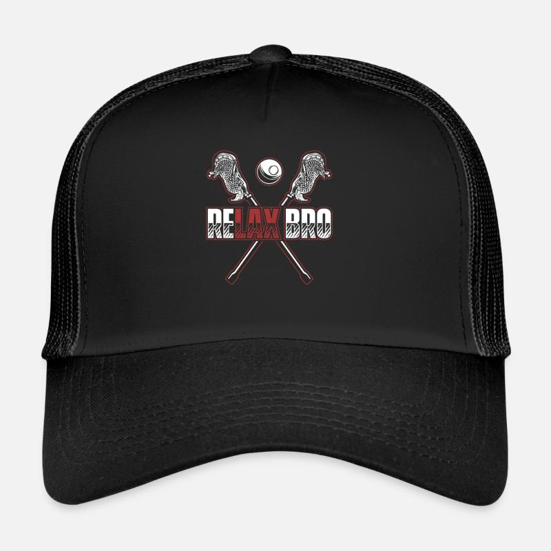 Relax Bro Polocrosse Intercrosse Lax Player Casquette trucker 
