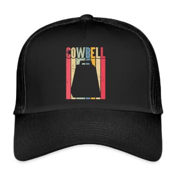 Cowbell More Cowbell-Vintager - Trucker Cap - black/black - Front