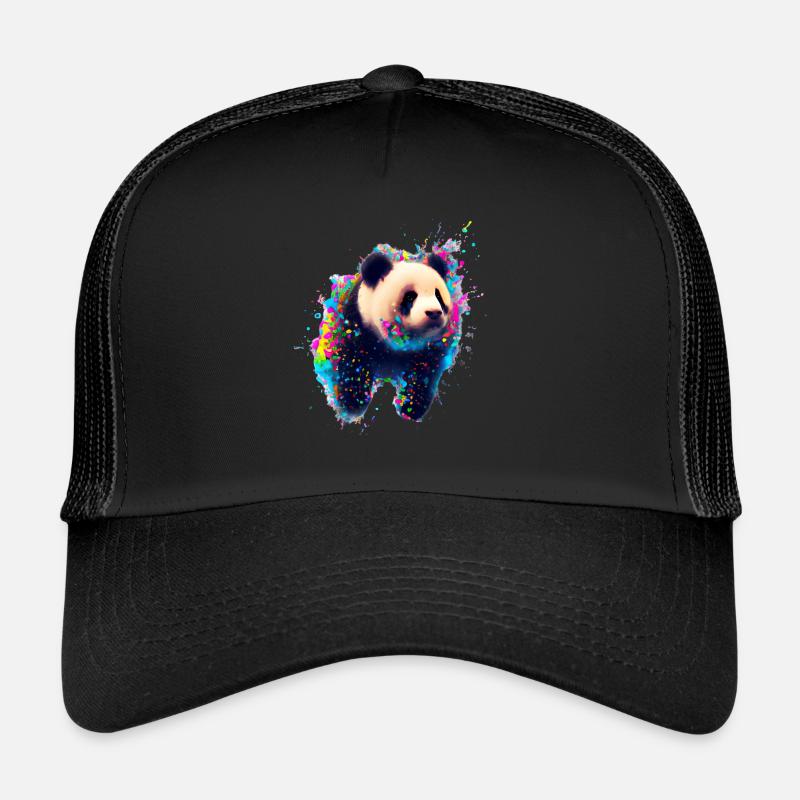 Explosion de couleur Panda Bear Casquette trucker 