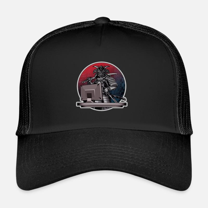Programmeur Samurai - Ordinateur guerrier - Développeur Casquette trucker 