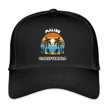Flamingo California Malibu Palm Holidays - Trucker Cap - black/black - Front