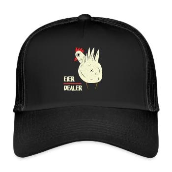Eier Dealer - Trucker Cap - Schwarz/Schwarz - Vorne