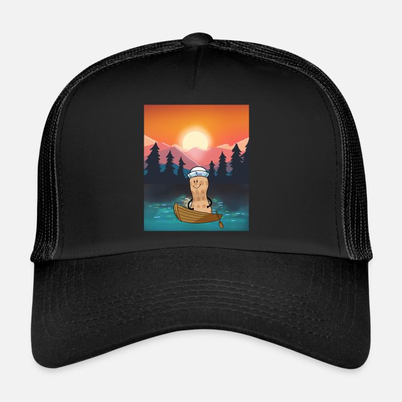 Erdnuss Freizeit Urlaub Erholung Natur Boot Trucker Cap