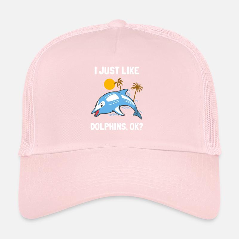J’adore les dauphins drôle de dauphin Casquette trucker 