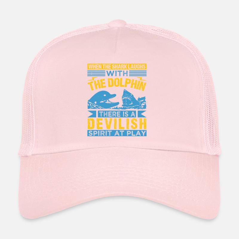 QUAND LE REQUIN RIT AVEC LES DAUPHINS, IL Y A UN Casquette trucker 
