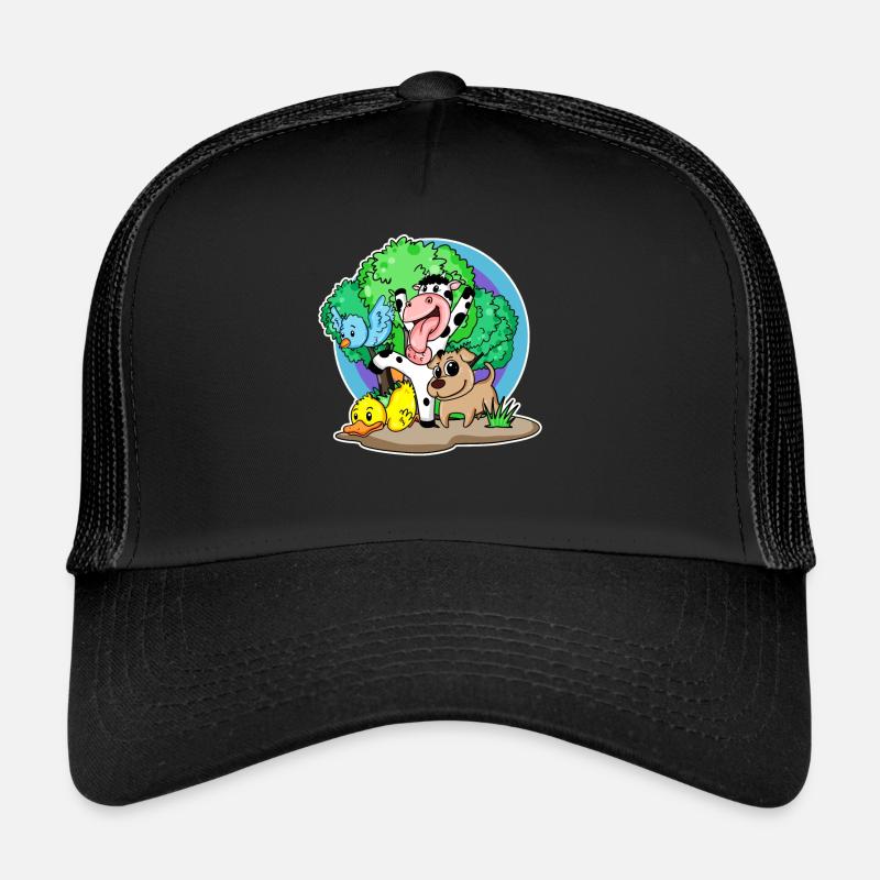 Animaux mignons - Casquette trucker  - noir/noir