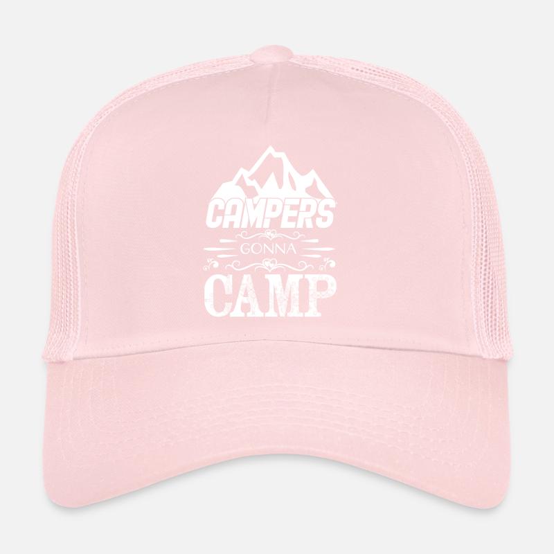 Campeurs allant au camp caming camper camper Casquette trucker 