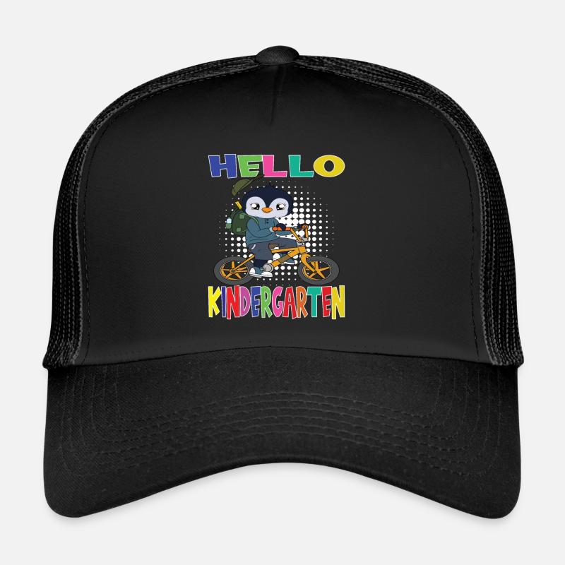 Kindergartenkind Kindergarten Geschenk - Trucker Cap - Schwarz/Schwarz