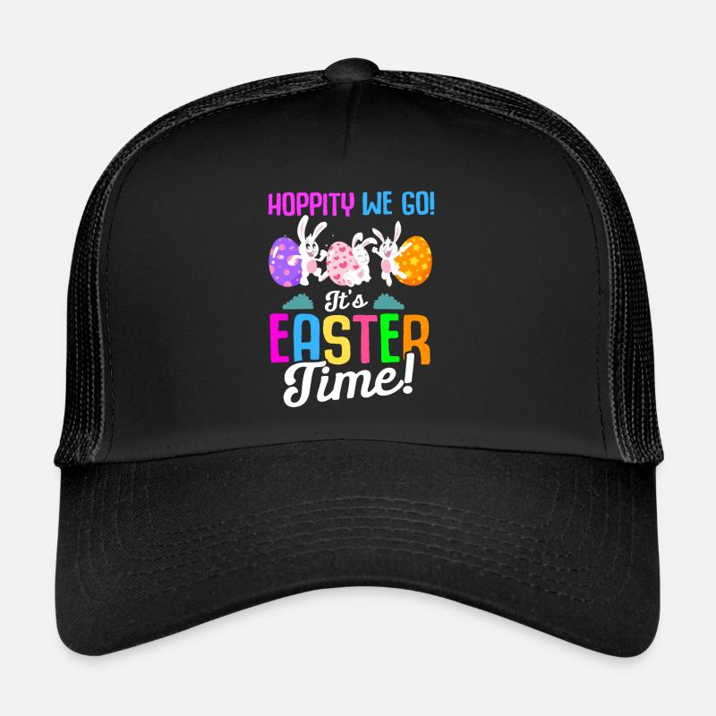 Easter Rabbit Easter Flowers Eggs Trucker Cap