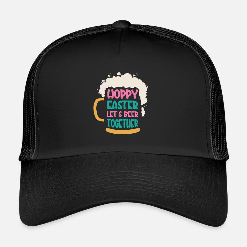 Easter Bunnies Beer Drinking Holiday Rabbit Trucker Cap