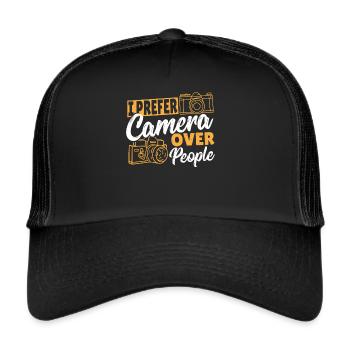 Fotograf Fotografieren Fotografie-Liebhaber - Trucker Cap - Schwarz/Schwarz - Vorne