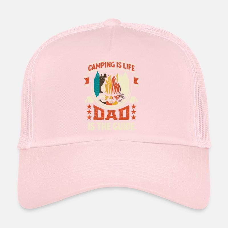 Camping Dad Camper Papa Trucker Cap