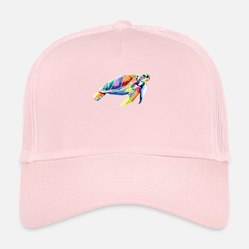 Polygone tortue aquatique Casquette trucker 