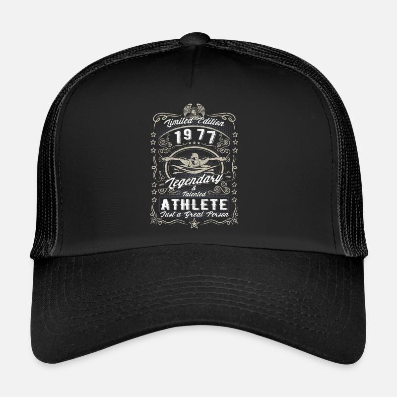Vintage 1977 Swimmer Geburtstag Geschenk Hobby Trucker Cap