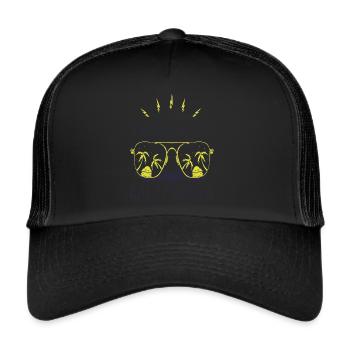 Sunglasses California Sacramento Palm Beach - Trucker Cap - black/black - Front