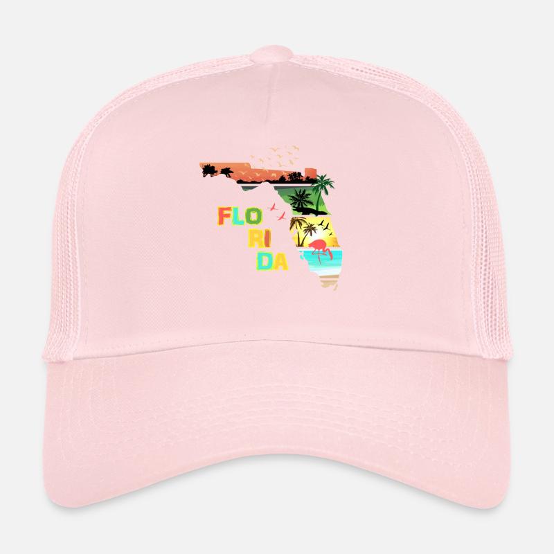 Florida Sunset Summer Casquette trucker 