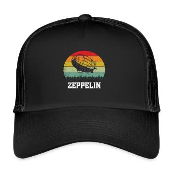 Zeppelin Aircraft Airship Guided Aviation - Trucker Cap - black/black - Front