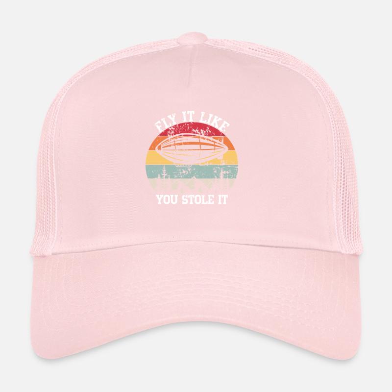 Zeppelin Flugzeugluftschiff Leitbarer Luftfahrt Trucker Cap