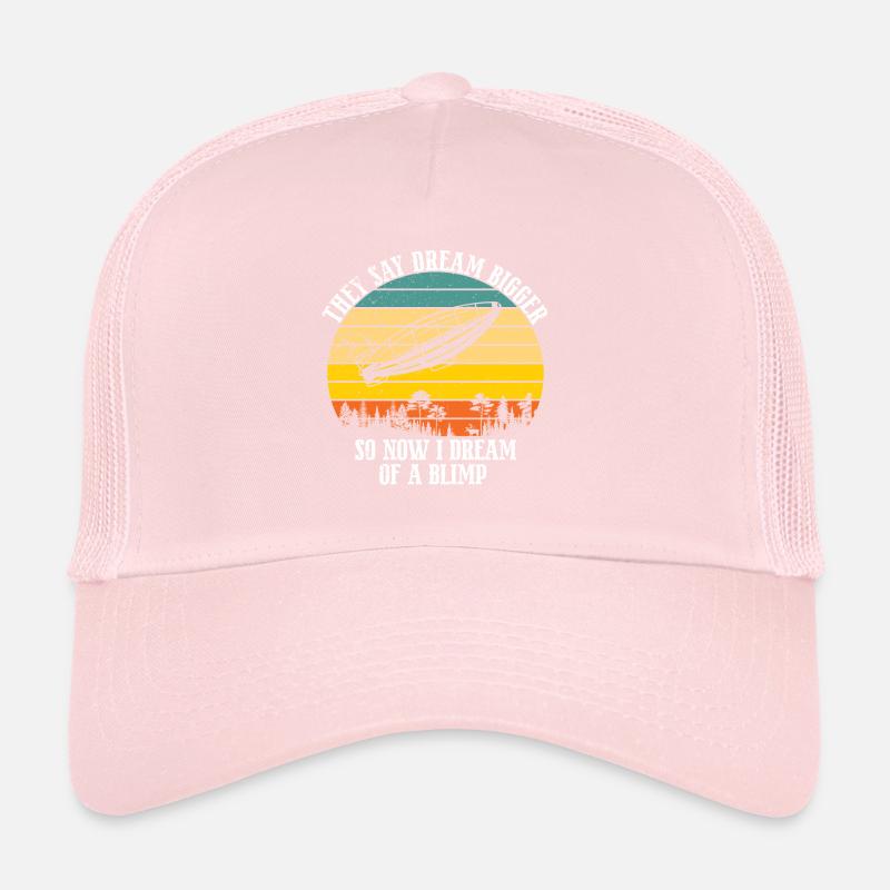 Zeppelin Flugzeugluftschiff Leitbarer Luftfahrt Trucker Cap