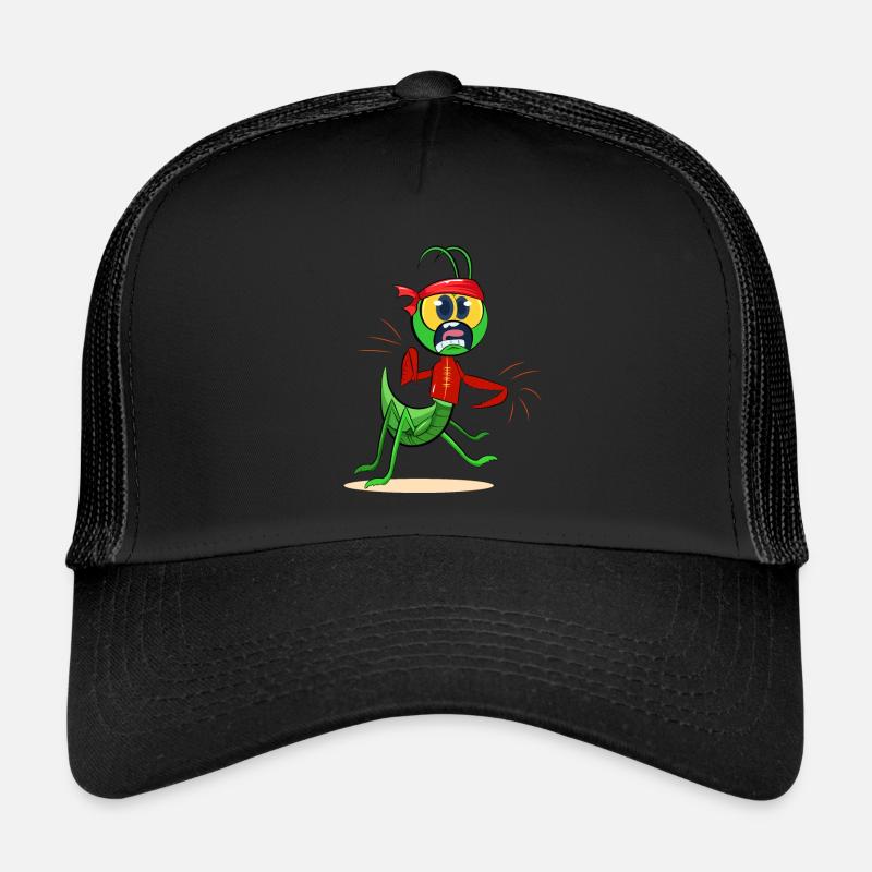Praying Mantis Wearing Tang Outfit Doing Tai Chi 2 Trucker Cap