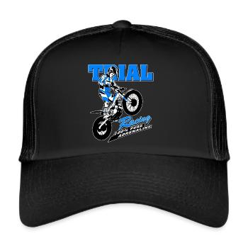 Trial - Trialsport - Moto Trial - Motorcycle Trial - Trucker Cap - black/black - Front