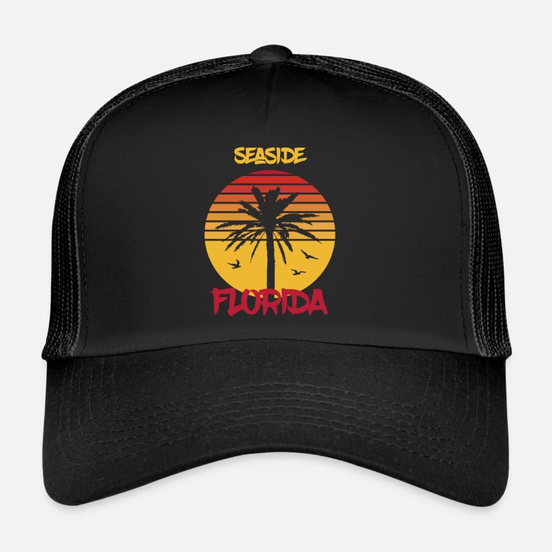 Florida Seaside Palm Ocean Surf Casquette trucker 