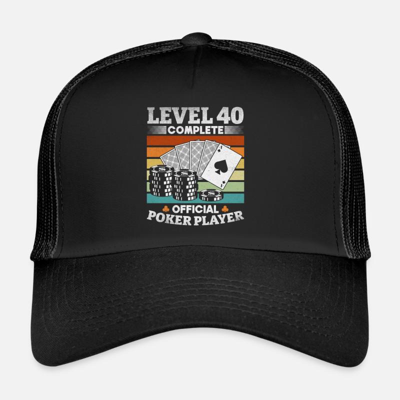 Poker Player Level 40 Complete Official Poker Play Trucker Cap
