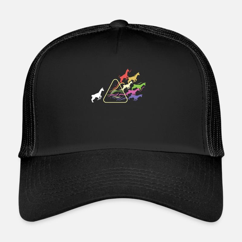 Lama Prism Rainbow Light Physique Drôle Casquette trucker 