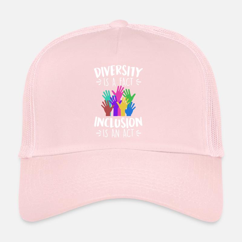 La diversité est un fait L’inclusion est un acte Vielfalt Casquette trucker 