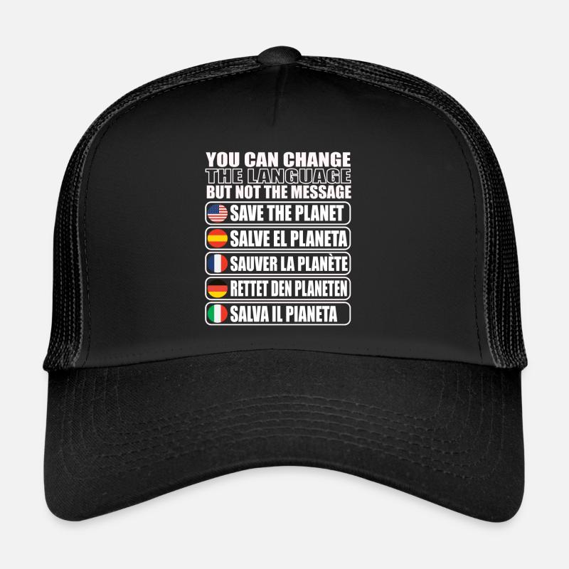 Save the planetary environment - Trucker Cap - black/black