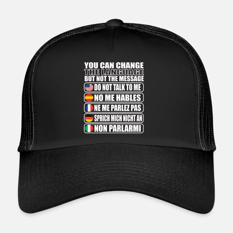 Sprich mich nicht an Geschenkidee Trucker Cap