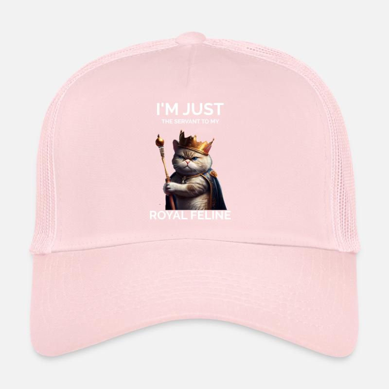 Je ne suis que le chat royal serviteur Casquette trucker 