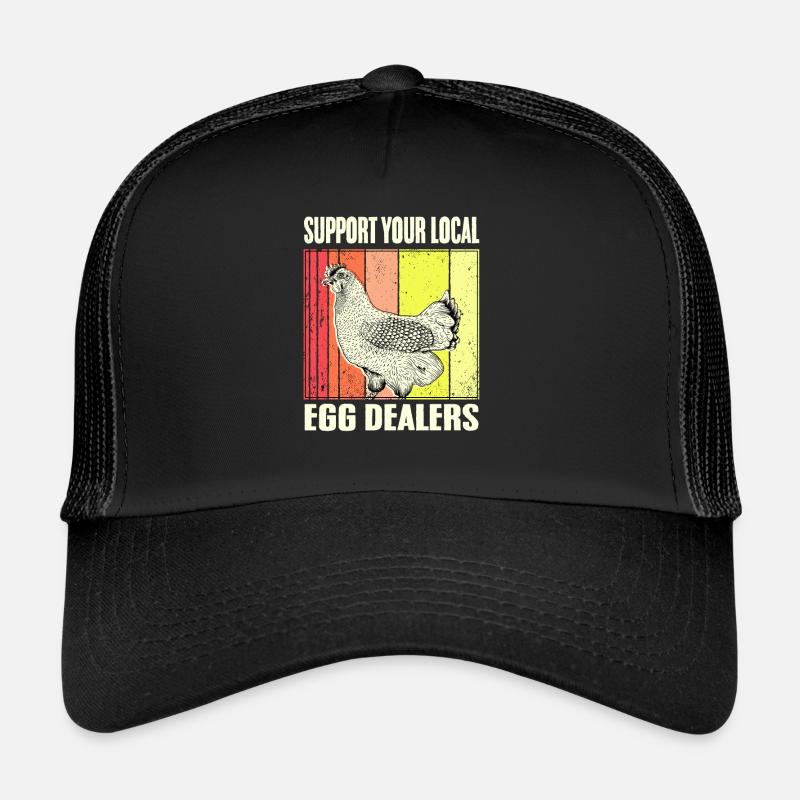 Support Your Local Egg Dealer lustiges Eier Trucker Cap